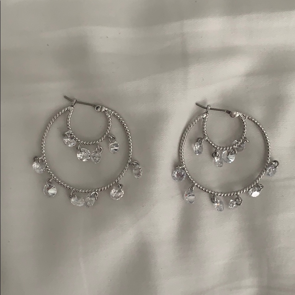 Express Jewel Hoop Earrings